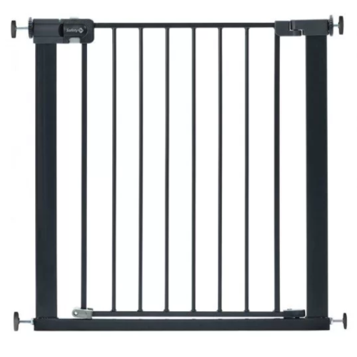 Универсална метална предпазна преграда за врати и стълби Safety 1st, черна