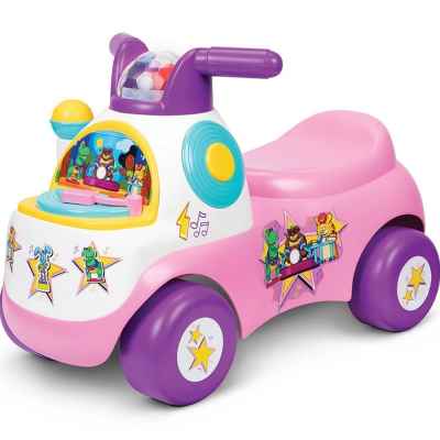 Кола за каране и бутане Fisher Price, лилава