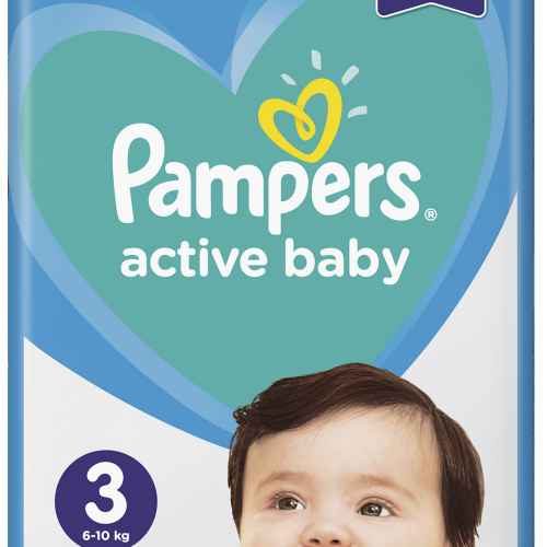 Еднократни пелени Pampers Active Baby 3 Midi, 6-10 кг 66 бр.