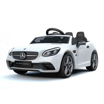 Акумулаторна кола JJ Mercedes SLC300, бял металик