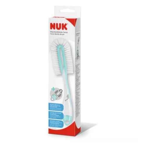 Четка за шише и биберон NUK 2в1 Twist, MINT