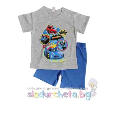 Комплект от 2 части Светли - тениска и къс панталон