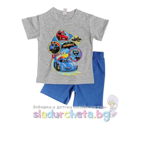 Комплект от 2 части Светли - тениска и къс панталон