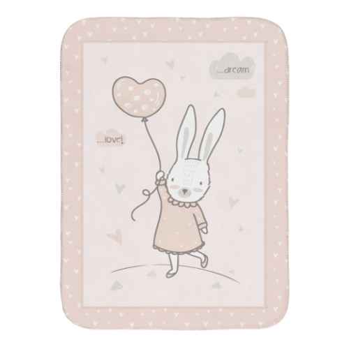 Супер меко бебешко одеяло Kikka Boo, Rabbits in Love 80/110 см