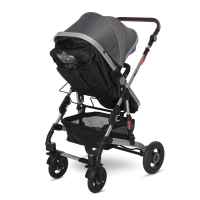Комбинирана бебешка количка Lorelli Alba Premium, Steel Grey-HatsW.jpg