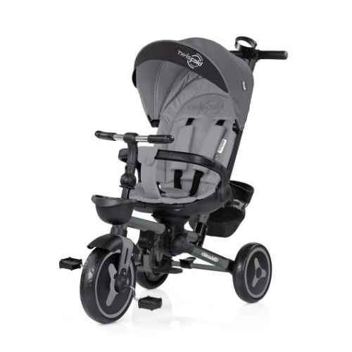 Сгъваема триколка Chipolino TWISFOLD 360, сива