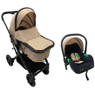 Комбинирана бебешка количка 3в1 Kikka Boo One, Beige