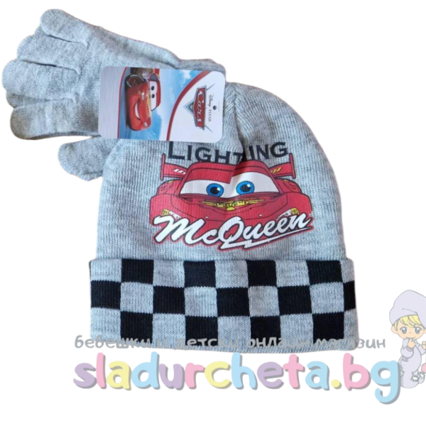 Детска шапка и ръкавици Criss, сиви-I8fxq.png