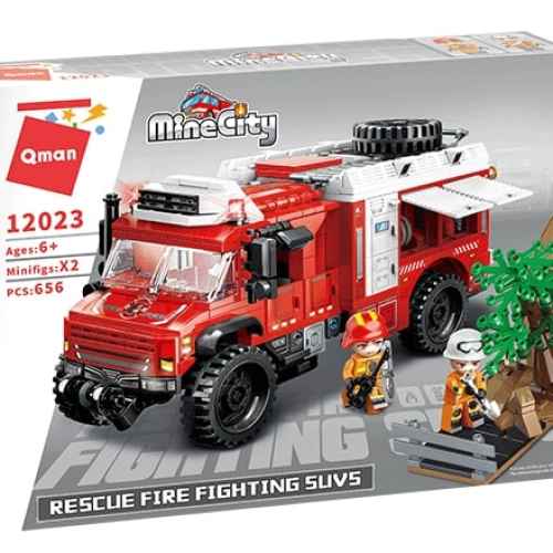 Конструктор Qman, MineCity, Пожарна команда, 656 части