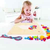 Творчески комплект Hape, Дървена мозайка, Трицераптор-IE1LI.jpeg