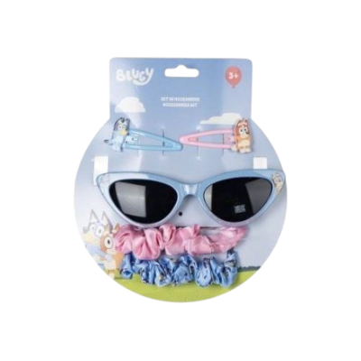 Детски слънчеви очила + 4 бр. аксесоара Sun city, Блуи