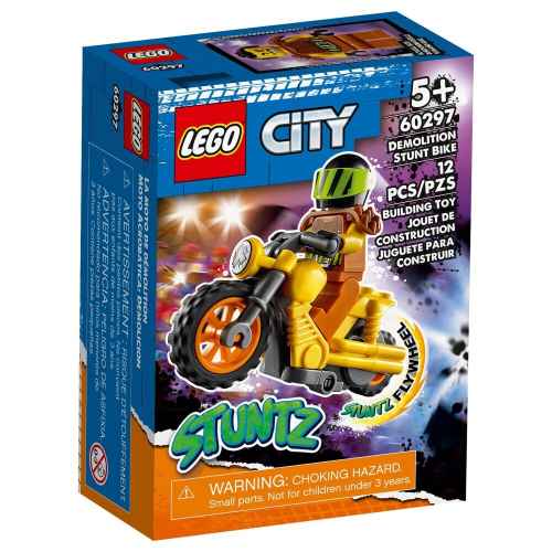 Конструктор LEGO City Stuntz Каскадьорски мотоциклет за разрушаване