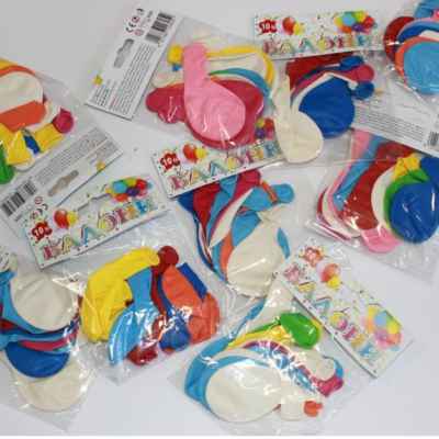 Балони микс цветове, 26см, 10бр