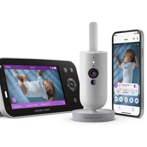 Дигитален видеофон Philips Avent Premium Connected + свързване и технология Sense IQ - SCD971/26