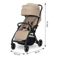 Лятна бебешка количка Lorelli Quick с автоматично сгъване, Beige-Id1uy.jpeg