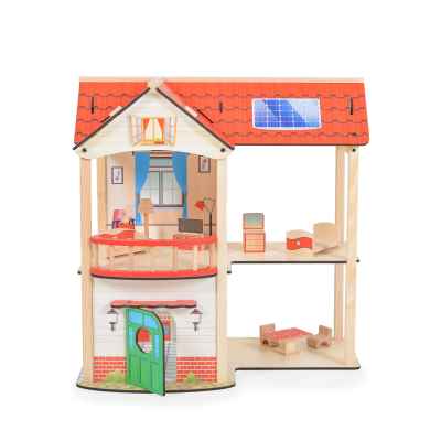 Дървена къща за кукли Moni toys Elly