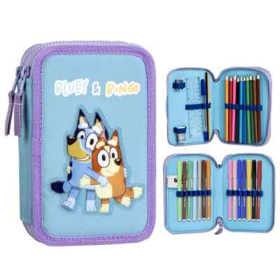 Несесер с два ципа и ученически пособия Cerda, Bluey