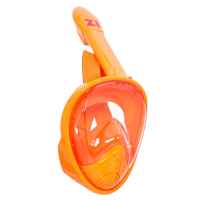 Детска цяла маска за шнорхелинг Zippy, размер xs оранжева-IypIr.jpg