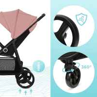 Лятна бебешка количка Kinderkraft GRANDE PLUS, Grey-J8F1Y.jpeg