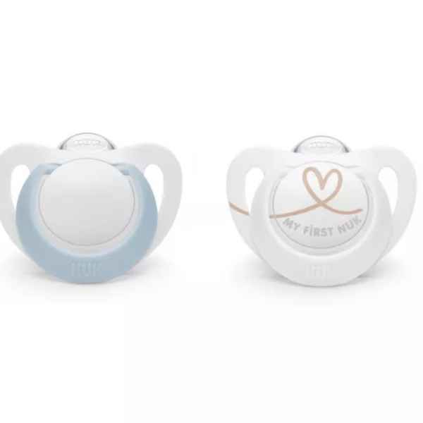 Силиконова залъгалка NUK Star, 0-6м, момче, 2бр-JGwX5.jpeg