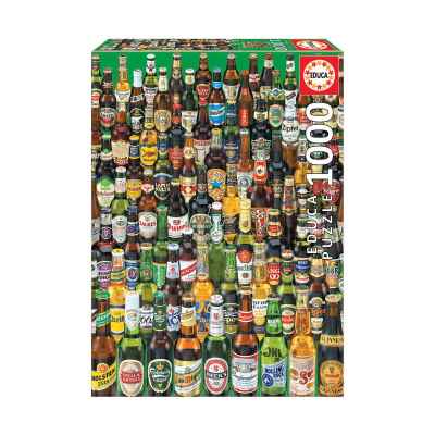 Пъзел Educa, Колекция от бири, 1000 части
