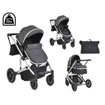 Комбинирана бебешка количка 2в1 Moni Thira, сива