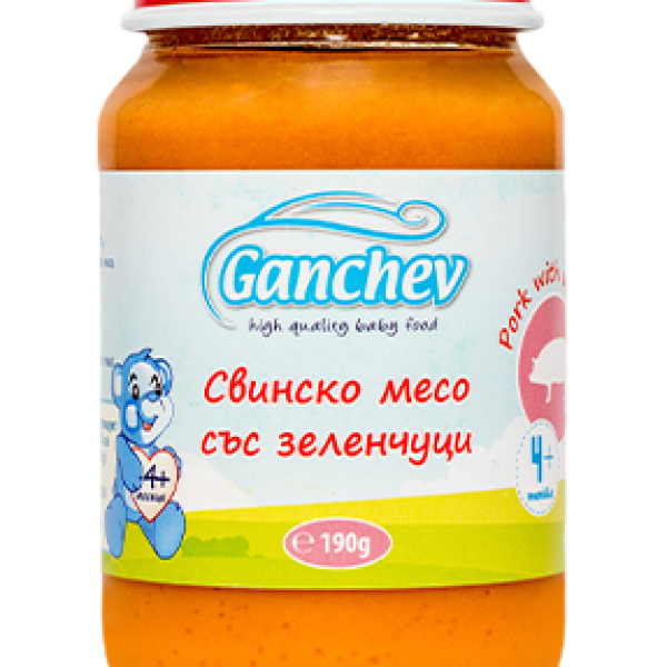 Бебешко пюре Ganchev, свинско месо със зеленчуци 4м 190 гр.-JLSJX.png