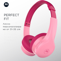 Детски безжични слушалки Motorola Moto JR300, Pink-JNWlF.png