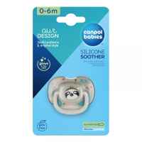 Силиконова залъгалка със симетрична форма Canpol Exotic, 0-6м, ленивец-JUMpu.jpeg