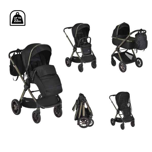 Комбинирана бебешка количка 2в1 Cangaroo iClick, Черна-JXOXX.jpeg