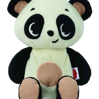 Плюшена панда за гушкане с бял шум и мека светлина Tiny Love, Black&White Decor