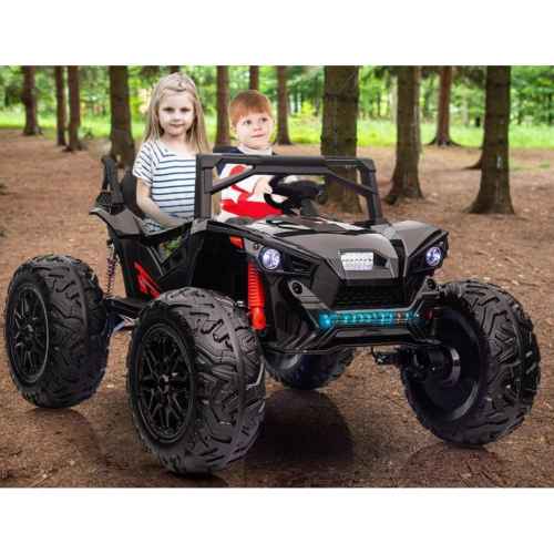 Акумулаторен джип JJ Off Road Buggy 4x4 UTV, черен