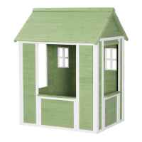Детска дървена къща за игра Ginger Home, зелено и бяло-Jp92G.jpeg