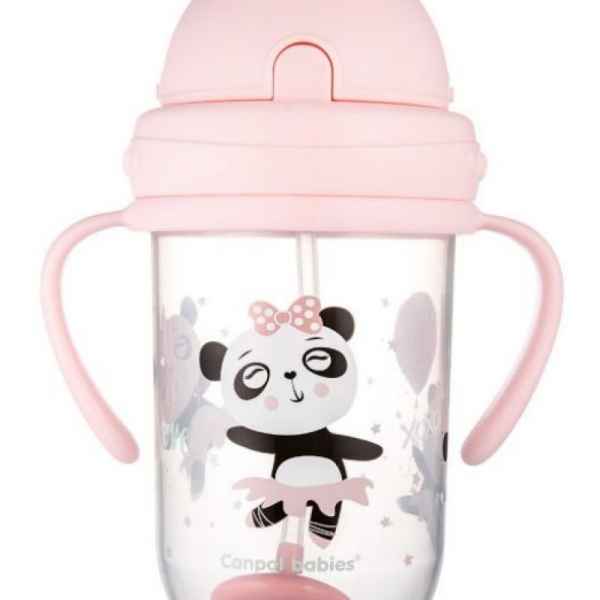 Нетечаща чаша със сламка Canpol-babies Bonjour Paris 270 мл, розова-JpZit.jpeg