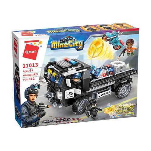 Конструктор Qman, Полицейски брониран товарен автомобил, 352 части