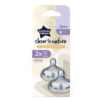 Биберони Tommee Tippee Closer to Nature Slow 1 капка, 0+м, 2бр.-Jwakh.jpeg