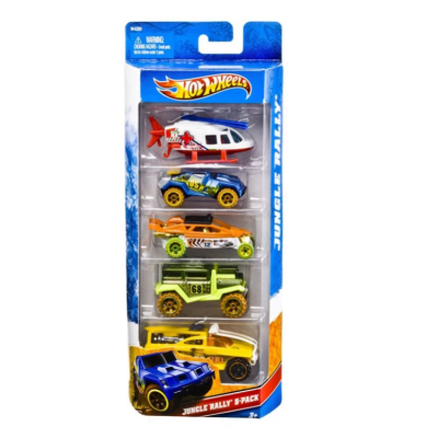 Метална количка Hot Wheels базов модел, 5 бр. асортимент