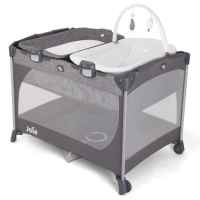 Бебешка кошара Joie commuter change & snooze, с шезлонг и подложка за повиване, Linen Grаy-K6gAW.jpeg