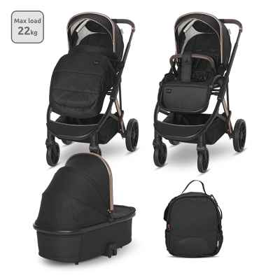 Комбинирана бебешка количка 2в1 Lorelli ARIA, black