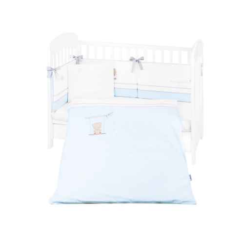 Бебешки спален комплект с бродерия Kikka Boo 6 части, Dream Big Blue