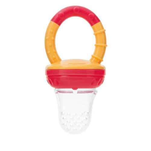 Мрежа за плодове Canpol с дръжка силикон, червена