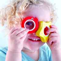 Дървен комплект Hape, Къса железопътна извита релса, 4 броя-KcYcg.jpeg