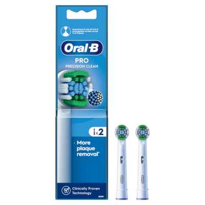 Накрайник за електрическа четка за зъби Oral-B Precision Clean EB 20-2, 2 бр.