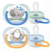 Ортодонтични залъгалки Philips AVENT Ultra Air Animals 0-6м, Слон и Пингвин в кутия за стерилизиране, 2 бр.-L2Dlc.jpg