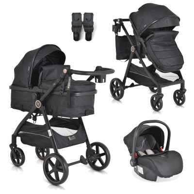 Комбинирана бебешка количка 3в1 Moni Tokyo, черен