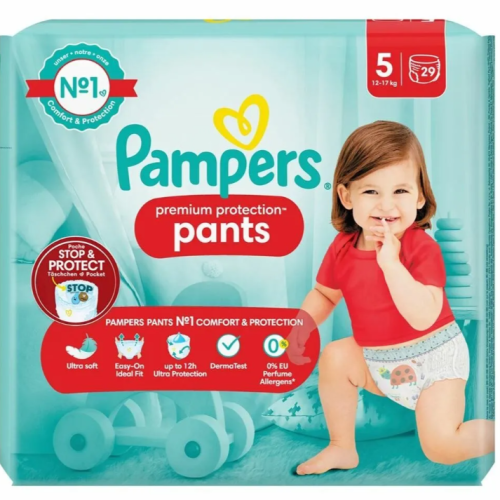 Гащички за еднократна употреба Pampers Premium Protection 5, 12-17 кг 29 бр.