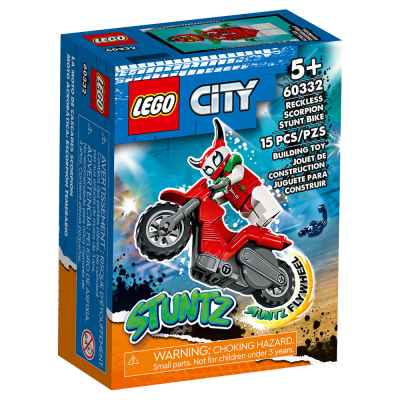 Конструктор LEGO City Stuntz Каскадьорски мотоциклет Смелият скорпион