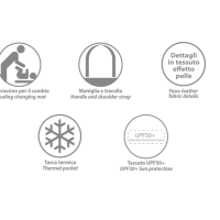 Чанта за количка Foppapedretti TicToc, Ebony-LJoVD.png