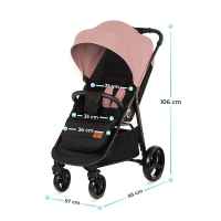 Лятна бебешка количка Kinderkraft GRANDE PLUS, Pink-LKuFH.jpeg