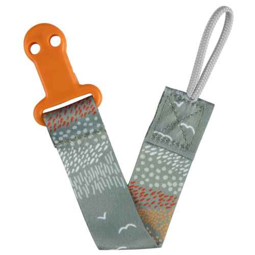 Клипс за залъгалка с лента Canpol Mountain, зелена